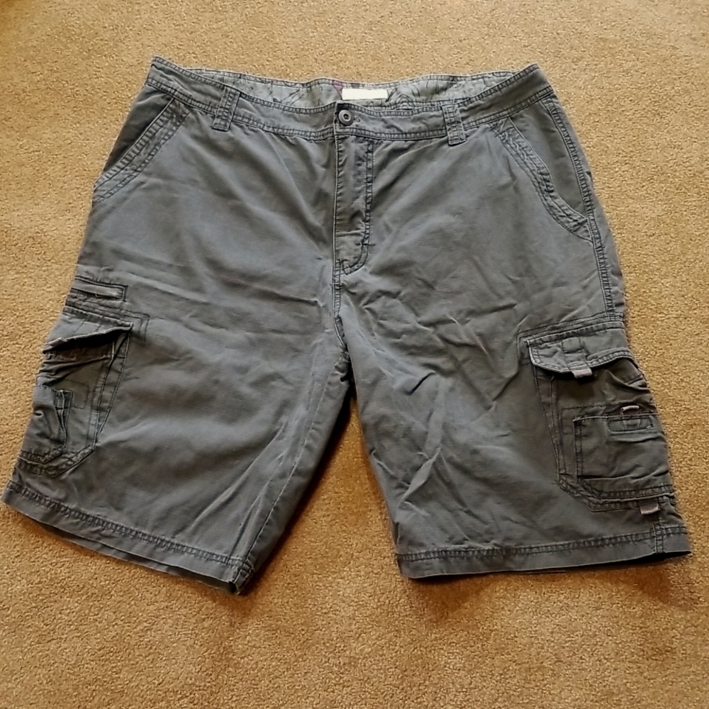 Olive cargo shorts